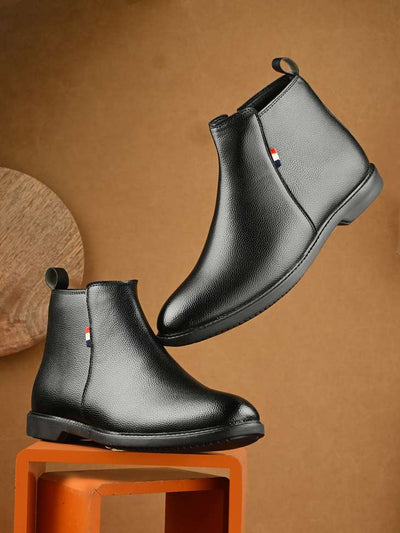 Knoos Chelsea Boots For Mens Boots For Men (Black , 8)