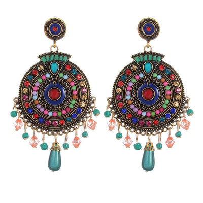 YouBella Jewellery Gifts Bohemian Western Earings Multi-Color Stylish Latest Earrings for Girls and Women