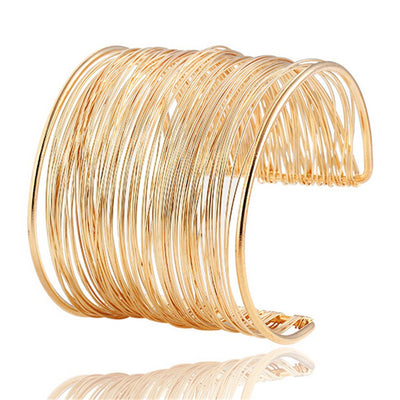 Shining Diva Fashion Non Precious Metal Gold Plated Stylish Kada Bangle Cuff Bracelet for Women