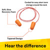 3M 1110 Ear Plugs Corded, Extra Soft, Reusable Earbuds Noise Cancellation, Soundproof Earplug Use For Underwater, Meditation, Study, Flight Travel,Sleeping Sound Block Up To 29 Decibel (Pack of 10)