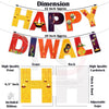 Rozi Decoration Happy Diwali Balloons with Hanging Banner Decoration Combo Set for Deepawali Decoration Items, Hindu Festival Decoration Items Pack of 21 Pcs
