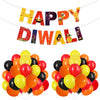 Rozi Decoration Happy Diwali Balloons with Hanging Banner Decoration Combo Set for Deepawali Decoration Items, Hindu Festival Decoration Items Pack of 21 Pcs