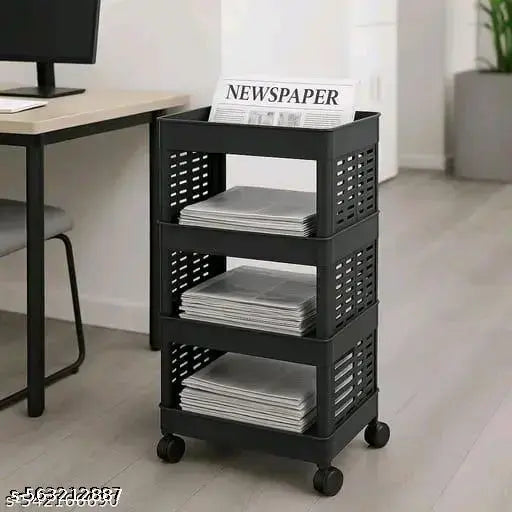 Copper Metal Triangle Magazine Newspaper File Organizer Rack