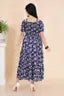 Stylish Floral Printed Fit and Flare Maxi Dress for Women With Affordable Price