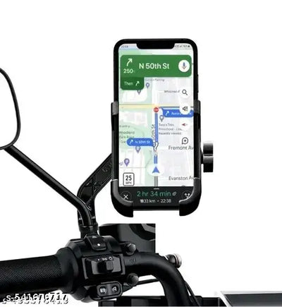 Bike Mobile Stand Holder Metal Body (Black)