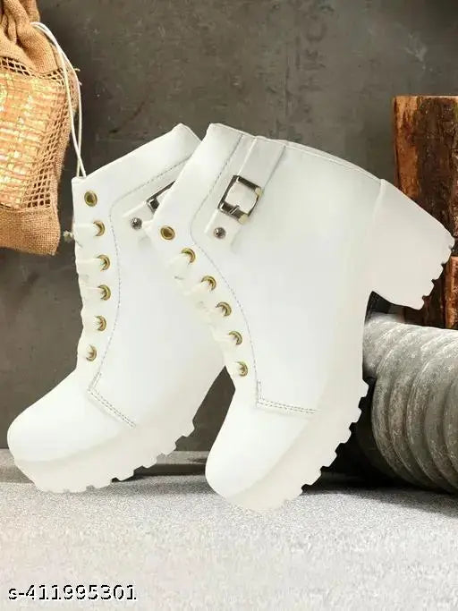 Attractive,Comfortable & Stylish Casual High Block Heel Boot For Women Ankle Length Design