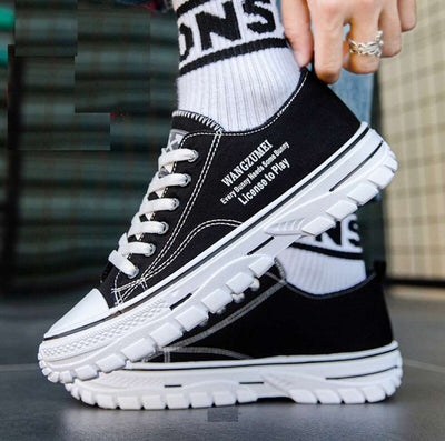 Sneakers For Men (Black, White)
