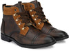 Vellinto Boots For Men Boots For Men (Brown , 6)