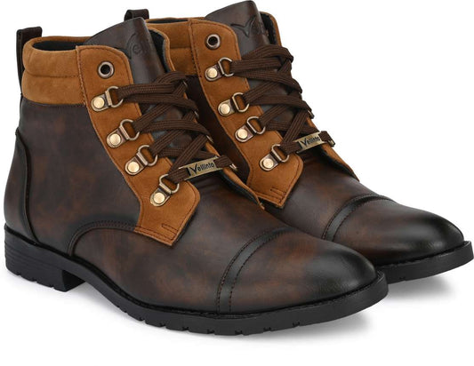 Vellinto Boots For Men Boots For Men (Brown , 6)