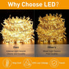 One94Store 36 Ft Warm White LED Pixel String Light | 360° Decorative Serial Lights with Copper Wire for Diwali, Christmas, Wedding & Home Decoration | Energy-Efficient Fairy Light (Pack of 1)