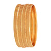 ZENEME Gold Plated Traditional Ethinic Look Golden Colour Premium Look Bangle Jewellery For Girl and Women. A set of four