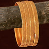 ZENEME Gold Plated Traditional Ethinic Look Golden Colour Premium Look Bangle Jewellery For Girl and Women. A set of four