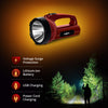 Wipro Emerald Plus Rechargable Torch| 4000 mAh Battery | 16 Hrs Back Up | Bright Output with 5w LED Light | Long Range LED Torch for Outdoor Activities, Home |USB & Power Cord Charging | Pack 1
