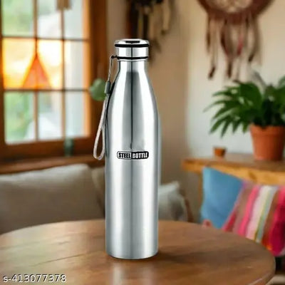 Stainless Steel Slim Water Bottle With Loop 1000 Ml School,College,Fridge,Home & Office bottle for Mens and Womens (Pack of 1)