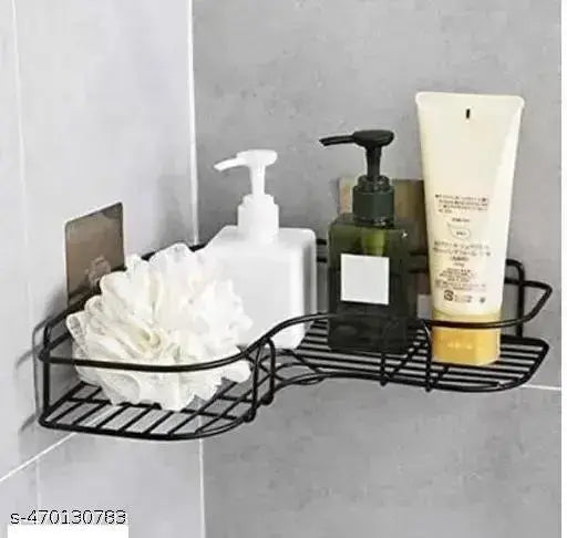 1pcs Metal Bathroom Corner Rack Storage Shelves, Bathroom Storage Rack Corner, Steel Bathroom Corner Shelf Organizer Storage, Bathroom Shelf/Shelves Corner(Pack of 1) (Cornor Rack)