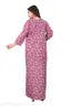 MM Fabric Novaa Three Quarter Sleeves Women's Pure Cotton Regular Nighty Rajasthani Nighty Rajasthani Gown Jaipuri Nighty Jaipuri Gown Maxi Gown