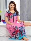WOMENS PRINTED NIGHTDRESS-NIGHTY -MAXI-NIGHTWEAR
