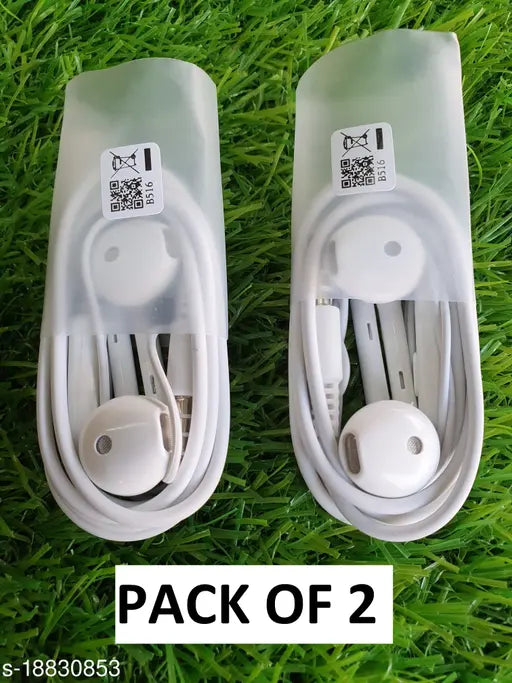 TRENDY BASSBOOSTED TRENDY EARPHONES PACK OF 2 WORTH FOR YOUR MONEY