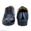 DESTA Men's Blue Partywear Patent Lace up Formal Shoe