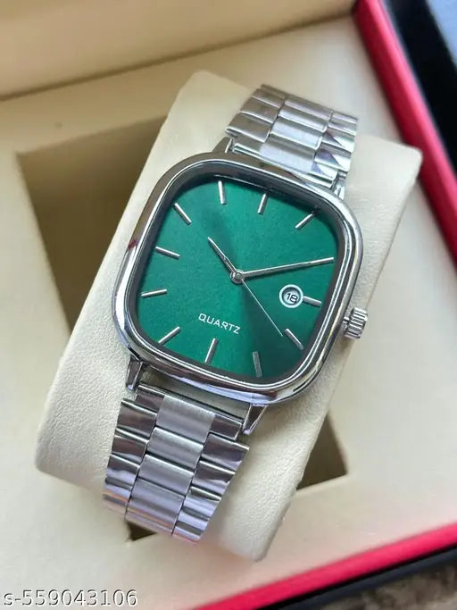 UNISEX Date Function Working Free Size Adjutable Chain Lock Premium Quality Analog Watch - For Men & Women