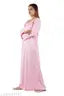 MUSKAAN Baby Feeding Maternity Nighty with Both Side Chain Nightdress Maxi
