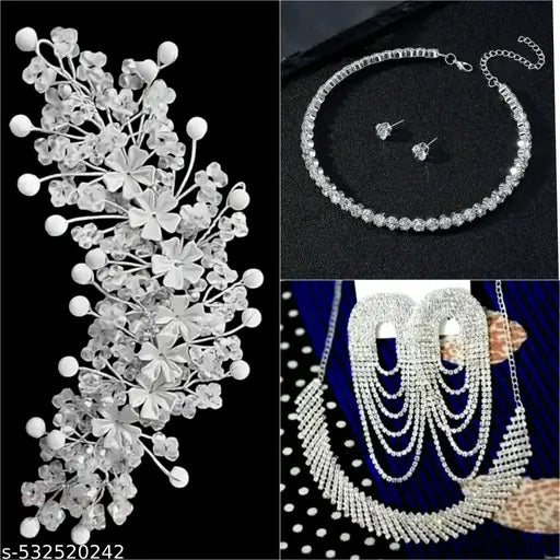 Fancy Tiara Necklace Choker -for women & girls