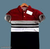 Men Striped Polo Neck Cotton Blend Multicolor T-Shirt | polo shirts | striped shirts | Cotton T shirt | striped T shirt