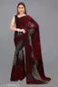 Trendy Georgette Saree with Blouse piece