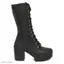 Fiia Women Stylish Boots For Outdoor Black