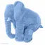 Soft Stuffed Baby Elephant Shape Plush Cushion Pillow cum toy (Blue)