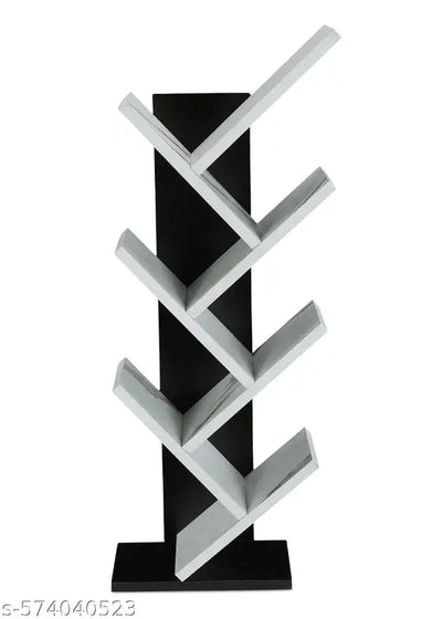 SBF Furniture 7-Tier Book Rack(DIY) Storage of Book case, Free-Standing Books Holder Organizer, Space Saver for Home, Office, Set of 1 (Black & White) DIY(Do-It-Yourself) Engineered Wood