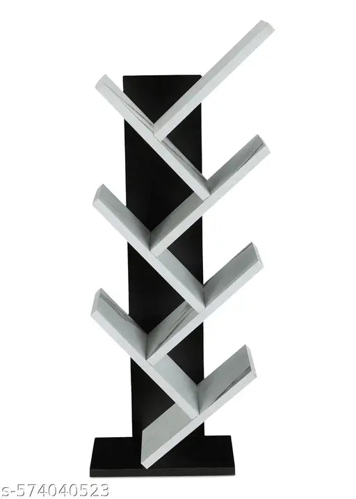 SBF Furniture 7-Tier Book Rack(DIY) Storage of Book case, Free-Standing Books Holder Organizer, Space Saver for Home, Office, Set of 1 (Black & White) DIY(Do-It-Yourself) Engineered Wood