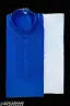Embroidered blue kurta pajama for men