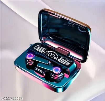 M19 wireless bluetooth and heaphones V5.1 Bluetooth eName: M10 wireless earbuds BLUETOOTH WITH 2200MAH BATTERY CAPACITY UPTO 15 HOURS PLAYTIME