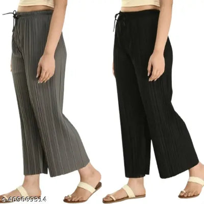 Women's Wrinkle Plazzo combo