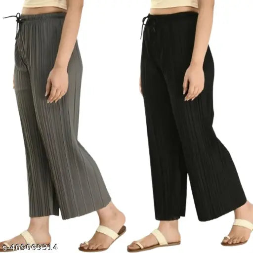 Women's Wrinkle Plazzo combo