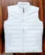 Flopy white jacket men half puffer