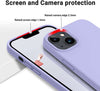 Apple iPhone 14 Plus 6.7 Inch Case Shockproof Protective Slim Liquid Silicone Purple Thermoplastic Polyurethane Back Cover