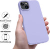 Apple iPhone 14 Plus 6.7 Inch Case Shockproof Protective Slim Liquid Silicone Purple Thermoplastic Polyurethane Back Cover