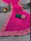 NEW SUPERHIT TRENDING EMBROIDERED COTTON THREAD & SEQUINS WORK DESIGNER SAREE