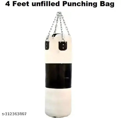 Bulls Fitness 4 Feet heavy canvas Unfilled Punching Bag With Hanging Chain