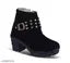 Classy and Fashionable Velvet boots with Diamond Pattern