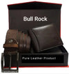 Bull Rock 100% Genuine Leather Belt & Wallet For Men