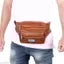 Swanky Leather Waist Pack Travel bag for Money|Belt| Cards| Mobile|Documents|Kit Books And Bills Dairy Pouch Cross Side Bags for men Women. With Belt Stylish Waist Small Luggage Accessories bags With Trust Unisex PU Waist Pack bag with Belt for travel