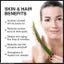 Aloe Vera Gel For Face, with Pure Aloe Vera & Vitamin E for Skin and Hair