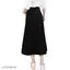 Z Black Side & Back Pocket Buttoned A-Line Maxi Denim Woman Skirt