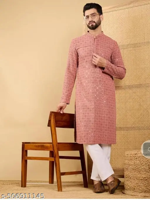 CHIKAN KURTA FOR MEN