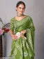 Green cotton sarees