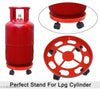 Gas Cylinder Stand - Easily Movable LPG Cylinder Trolley with Wheels (Red) | Gas Cylinder Stands | LPG Cylinder Trolley | Movable Gas Cylinder Stand | Gas Cylinder Trolley with Wheels | Red Gas Cylinder Stand