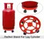 Gas Cylinder Stand - Easily Movable LPG Cylinder Trolley with Wheels (Red) | Gas Cylinder Stands | LPG Cylinder Trolley | Movable Gas Cylinder Stand | Gas Cylinder Trolley with Wheels | Red Gas Cylinder Stand